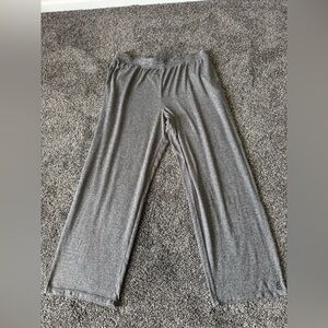 Cuddl Duds Women’s Fleecewear With Stretch Lounge Pant Gray Size Large